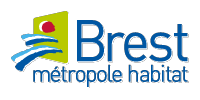 Logo Brest Métropole Habitat